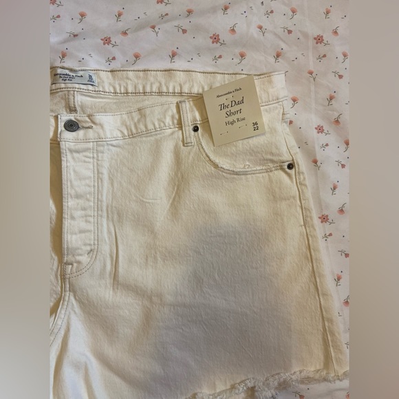 NWT Abercrombie and Fitch- High Rise Dad Short- 36/22 - Picture 7 of 12